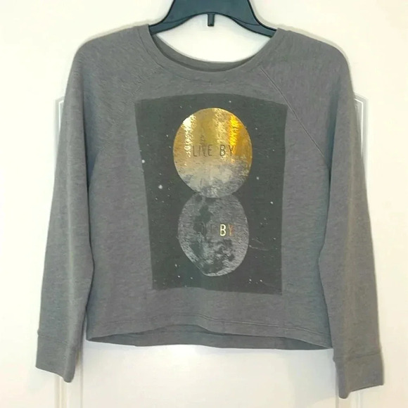 Hollister Junior Cropped Live By Love By Sweatshirt Size M - Picture 1 of 4